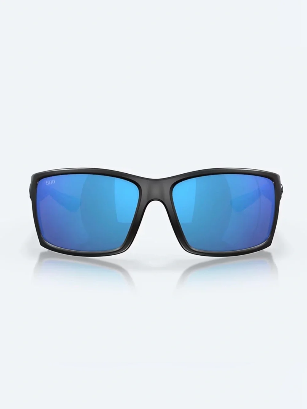 Costa Del Mar Reefton XL Polarized Sunglasses Blue Mirror Lens Black Frame